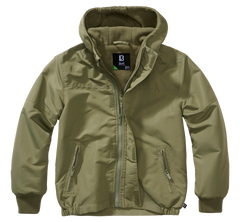 Brandit Windbreaker otroška frontzip jakna, oljčna