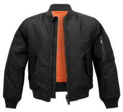 Brandit MA1 Kinderjacke, schwarz