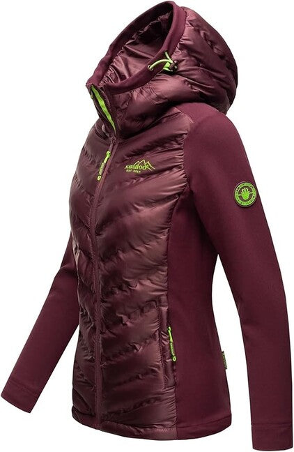 Navahoo NIMM MICH MIT damen Outdoorjacke, aubergine
