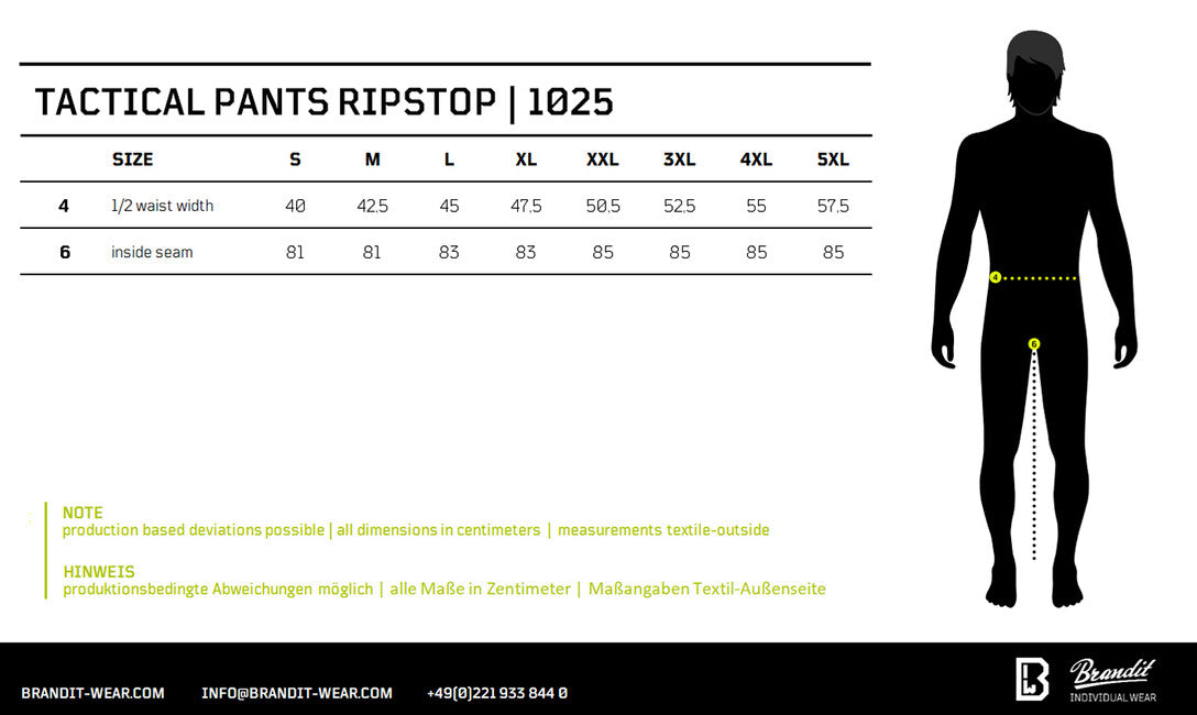 Brandit Tactical Ripstop-Hose, camel