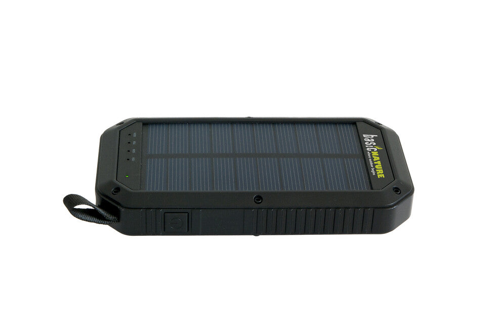 BasicNature 8 Power Bank 8K with Solar Charging and LED Light