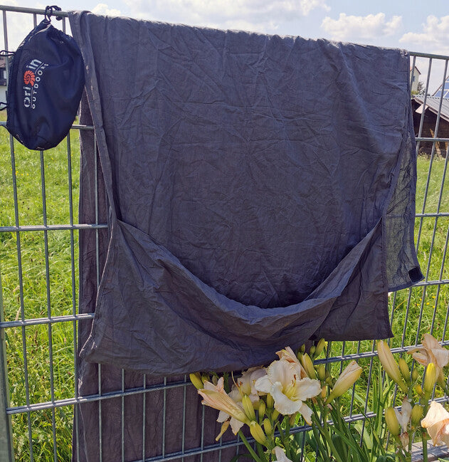 Origin Outdoors rechteckig Baumwolle Schlafsack anthrazit