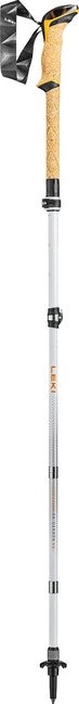 LEKI Cressida FX Carbon AS trekkingstöcke, weiß-mango-silber, 100 - 120 cm