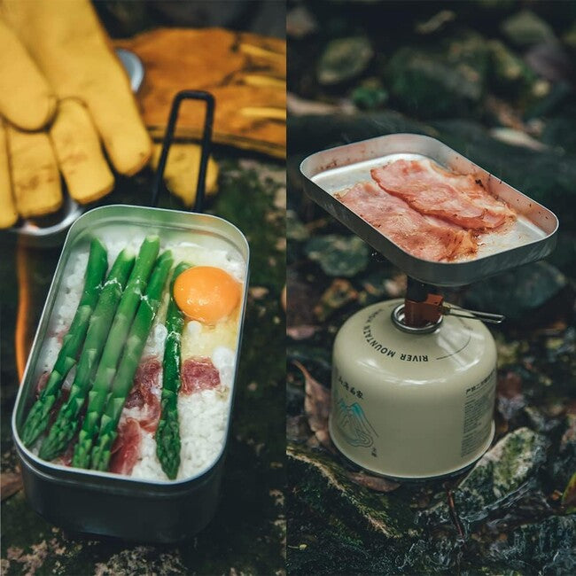 Fire Maple Aluminium lunchbox mit deckel 800 ml, frost