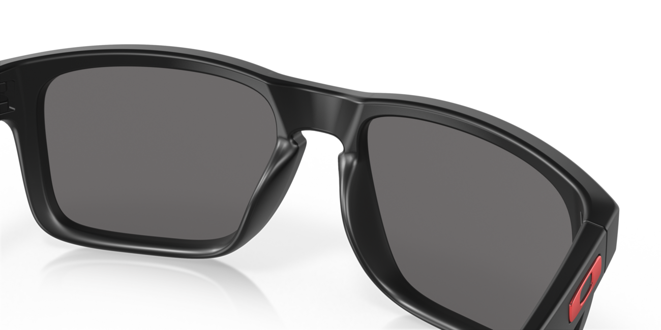 Oakley HOLBROOK mit rahmen matte black und mit dias positive red iridium 57