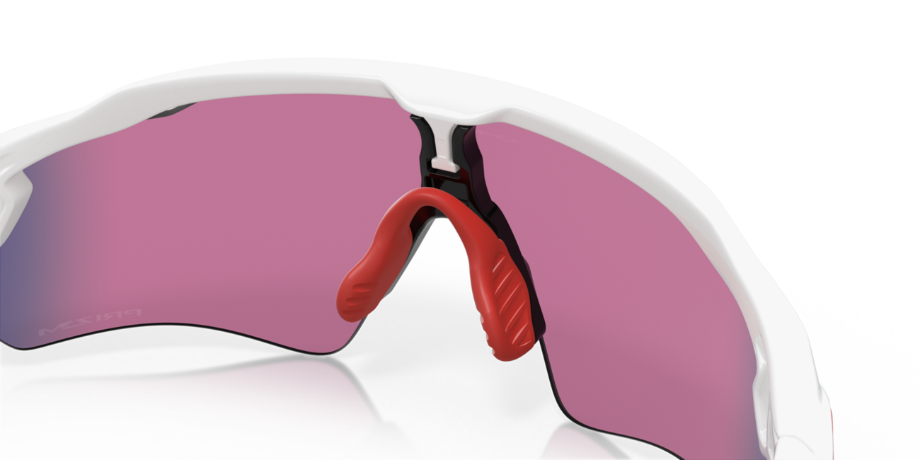 Oakley RADAR EV PATH Sonnenbrille mit Rahmen Polished White und mit Dias Prizm Road