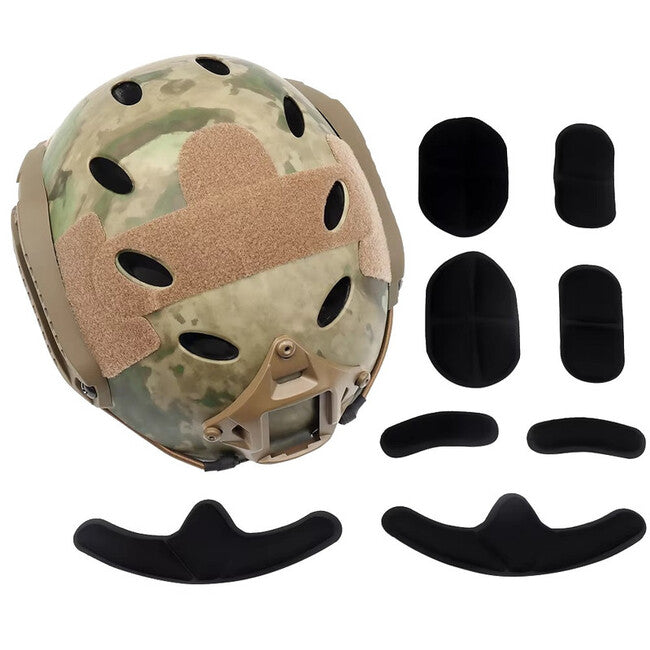 DRAGOWA Tactical Fast PJ Tactical Helmet with Bolt Goggles, Grey