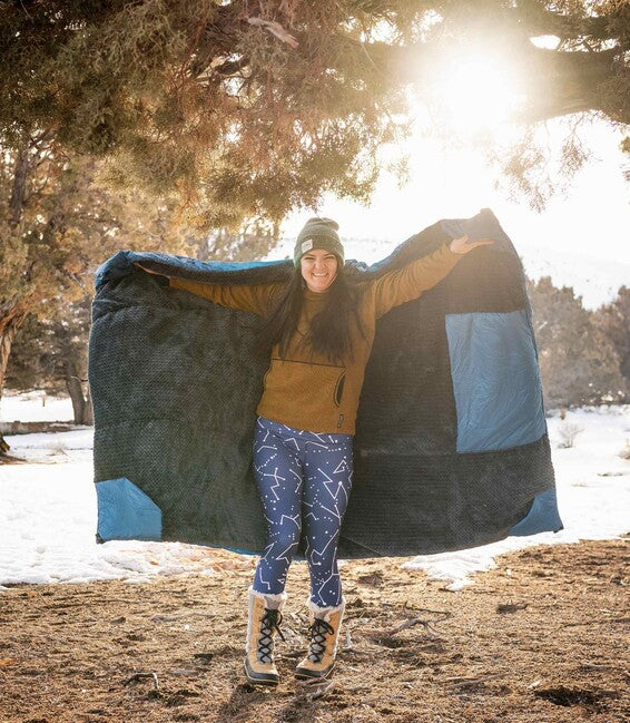 Klymit Prikryvka Versa Luxe, blau