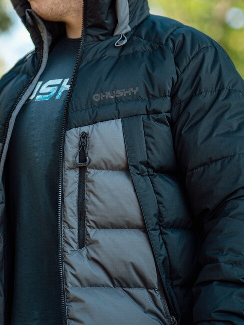 HUSKY Durra daunenjacke, schwarz/grau
