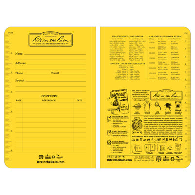 Rite in the Rain Field-Flex All Weather Buch Gelb Nr. 374