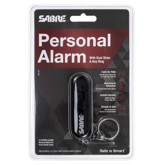 Sabre Red Dual Personenalarm, 120db schwarz