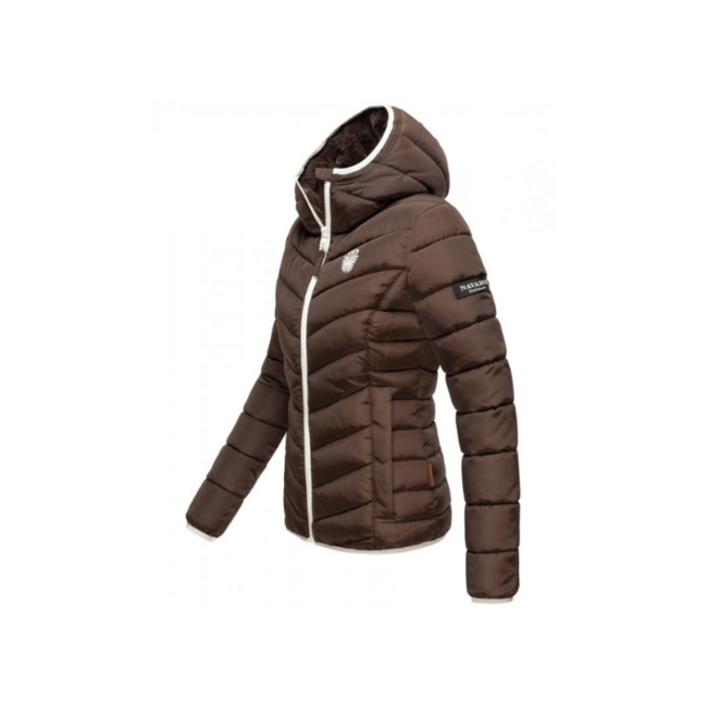 Navahoo ELVA damen Winterjacke mit Kapuze, dark choco