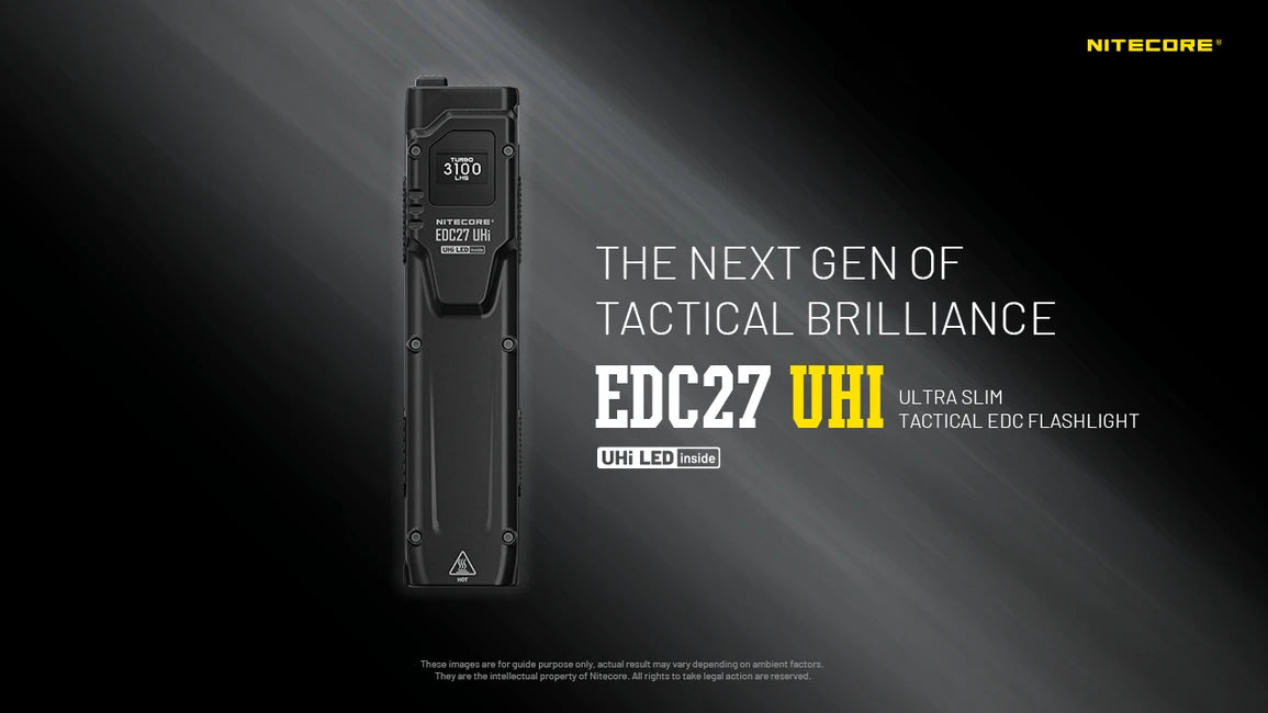 Nitecore EDC27 Uhi wiederaufladbare taschenlampe
