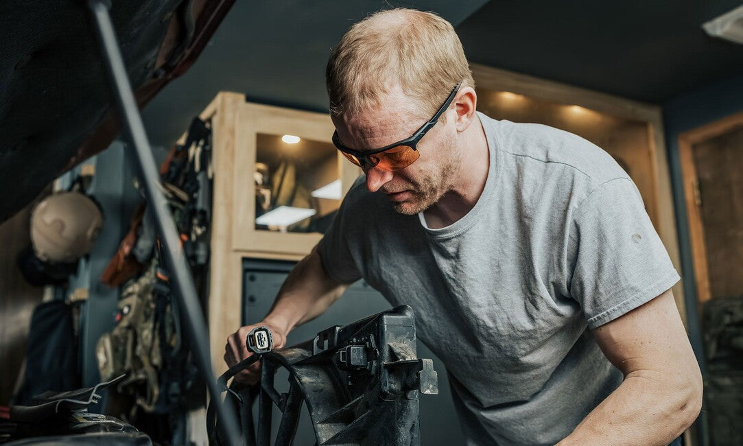 Wiley X Jackal Sunglasses, Grey/Clear/Light Rust/Matte Black