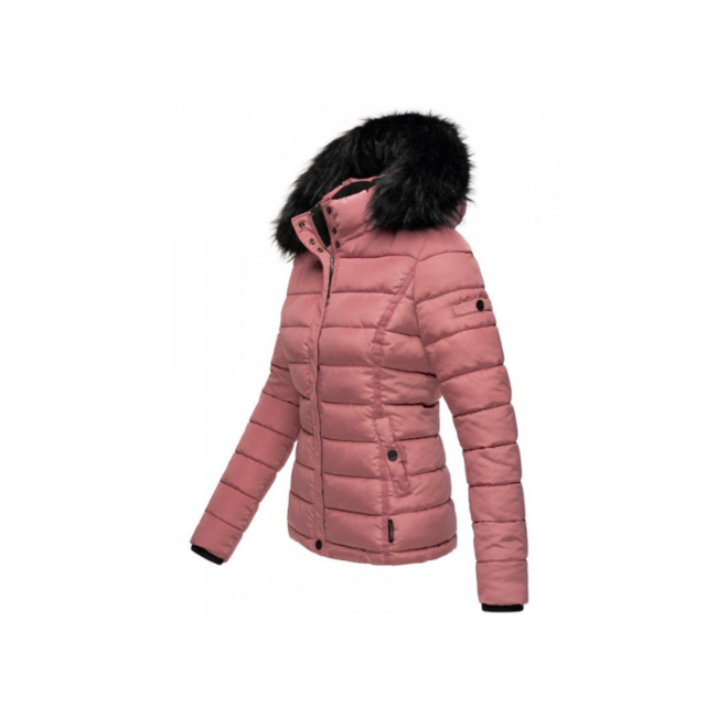 Navahoo Miamor damen Winterjacke mit Kapuze, dunkelrosa