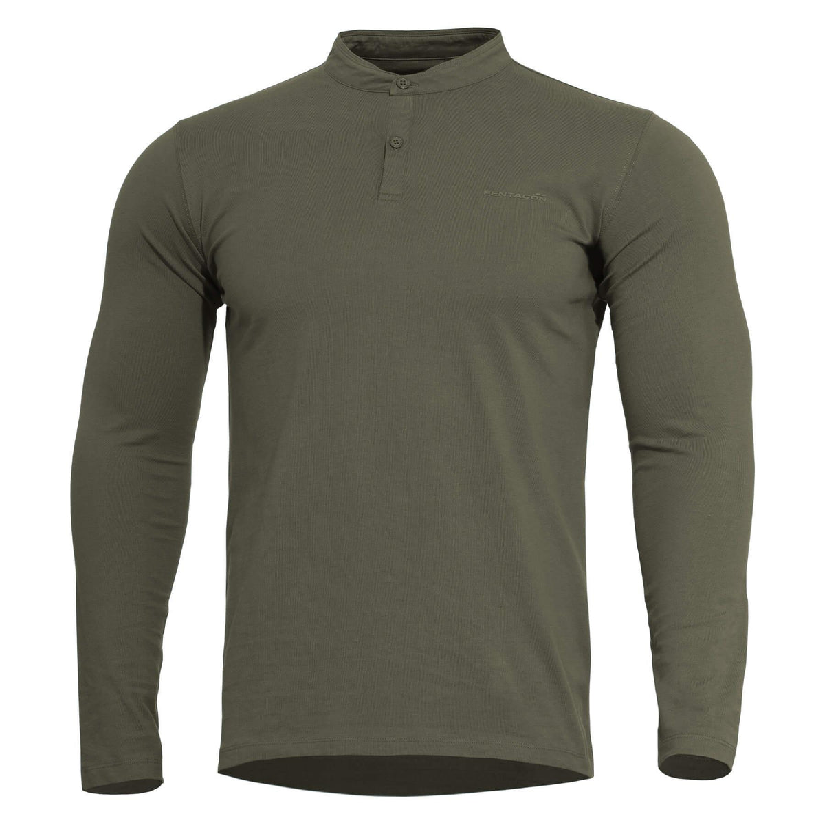 Pentagon T-Shirt Langarm Romeo Henley 2.0, oliv