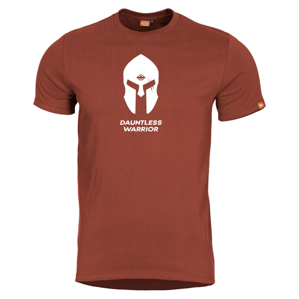 Pentagon kurz T-Shirt Ageron Spartan Helmet, Maroon Red