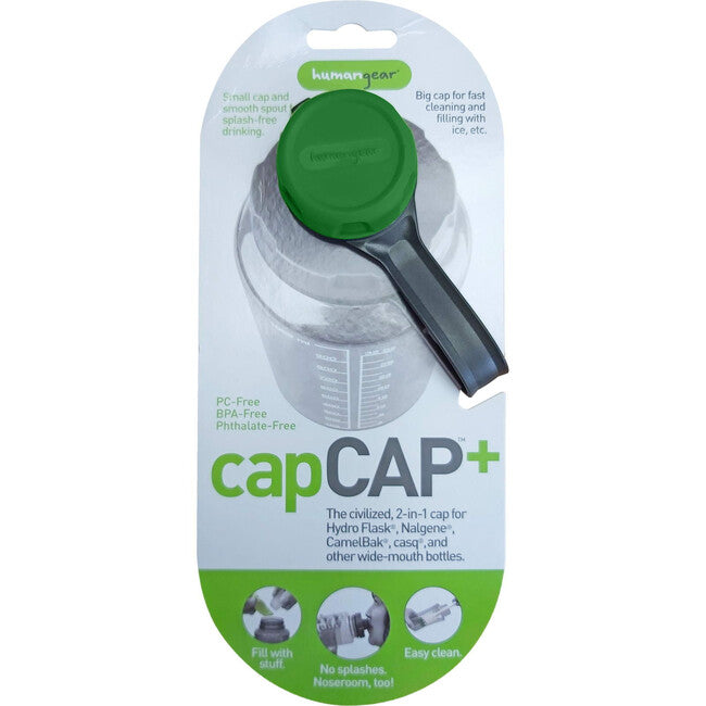 Humangear capCAP+ flaschendeckel für 5,3 cm durchmesser, grün
