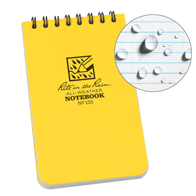 Rite in the Rain 135 All Weather Notebook gelb