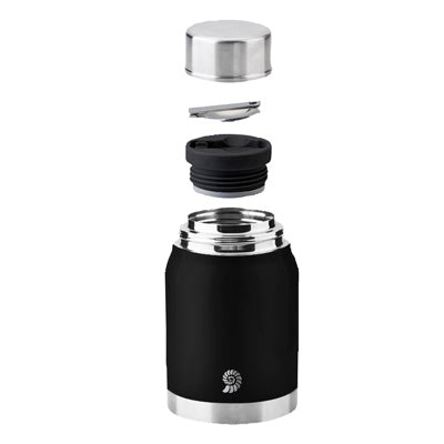 Origin Outdoors Θερμός Ανοξείδωτος Χάλυβας, Μαύρο, 0.72L