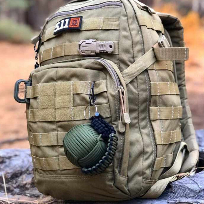WARAGOD Menel σακίδιο paracord για επιβίωση, λαδί