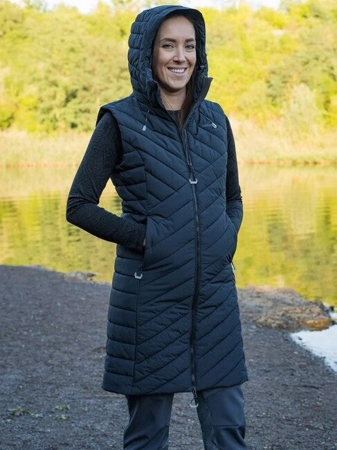 HUSKY Napi damen hardshell weste, schwarz