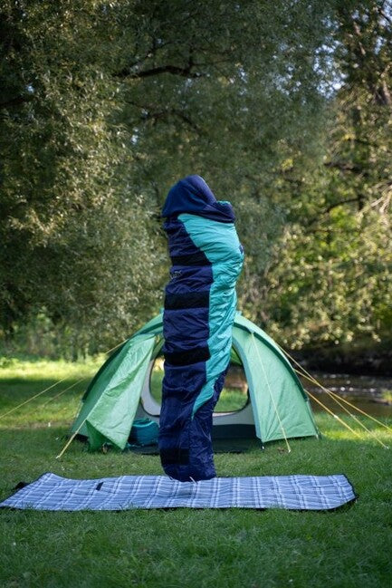 HUSKY Emotion Synthetik-Winterschlafsack -20, blau/menthol