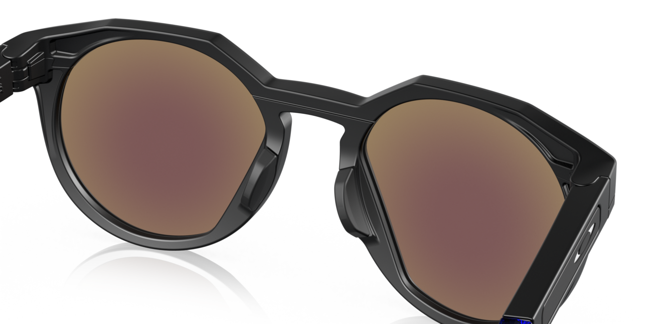 Oakley HSTN Sonnenbrille mit Rahmen Matte Black und mit Dias Prizm Sapphire Polar 52