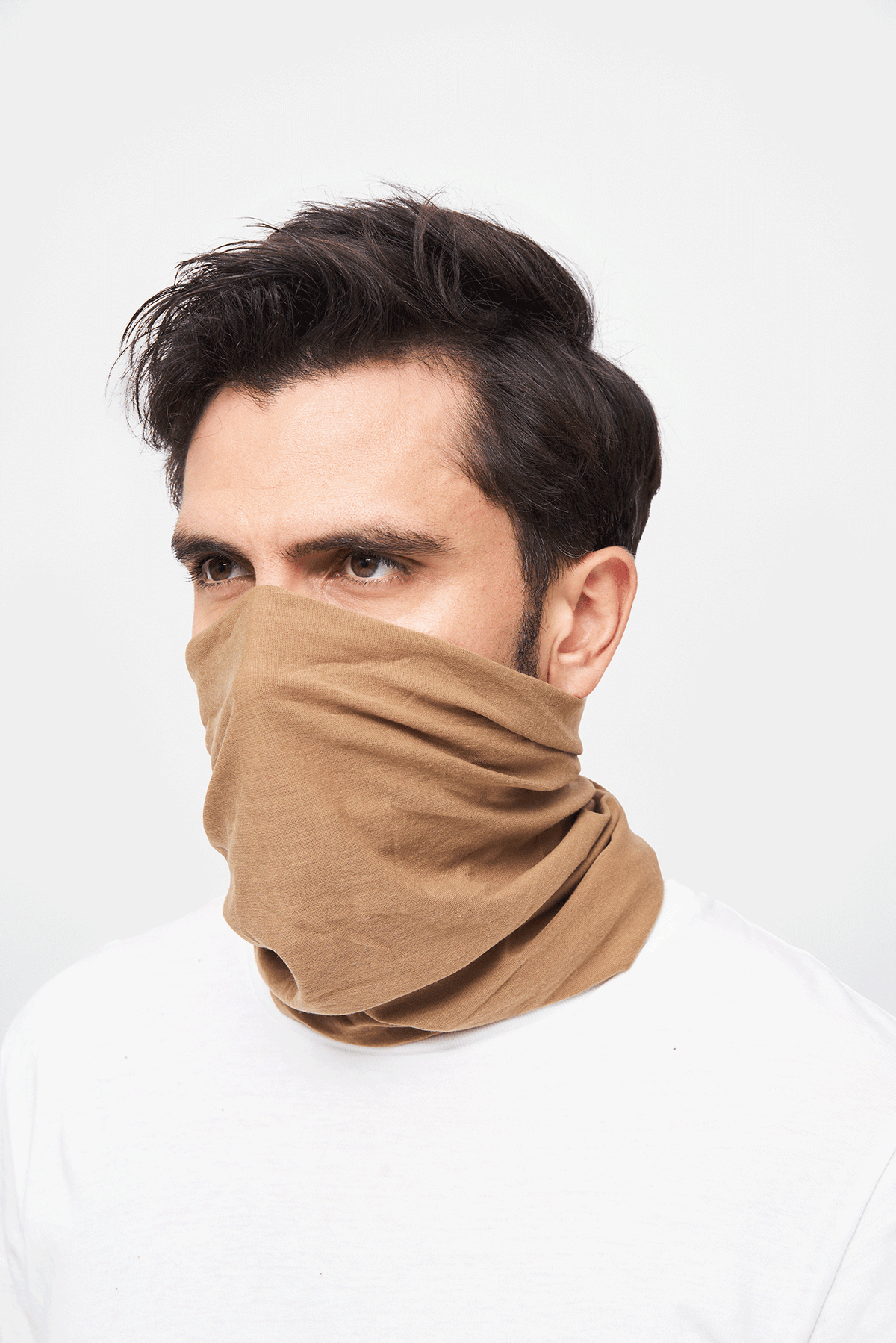 Brandit Multifunkčný flísový nákrčník, camel