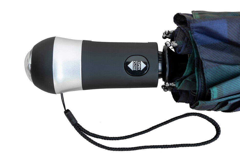 Origin Outdoors LED-Trek Compact Regenschirm led blau-grün