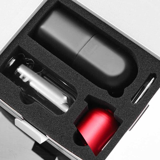 Fire Maple Gaslampe mit Borosilikatglas, schwarz