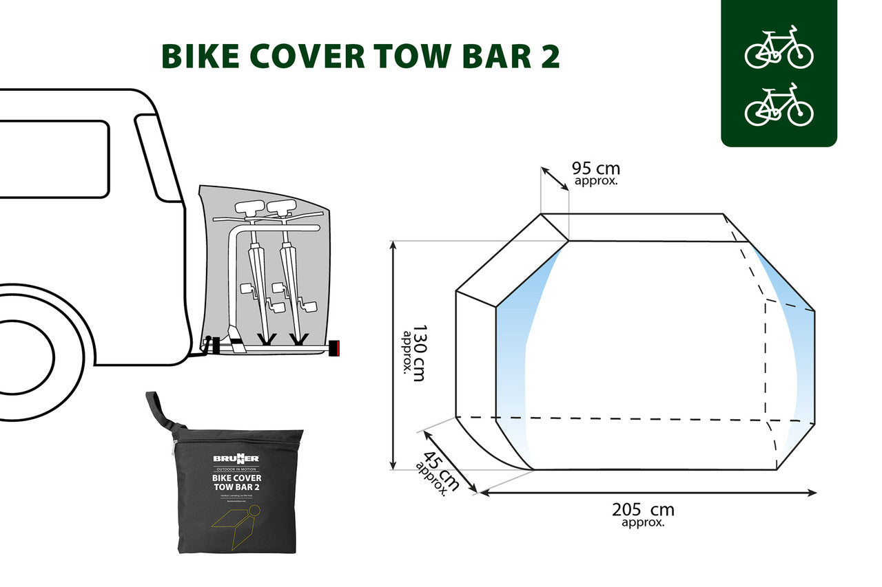 Brunner Obal na bicykel Hitch Bike Cover 1/2