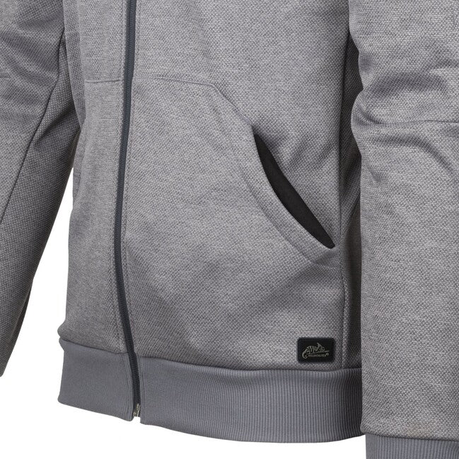 Helikon-Tex URBAN TACTICAL hoodie hoodie (FullZip) - Melange Grey