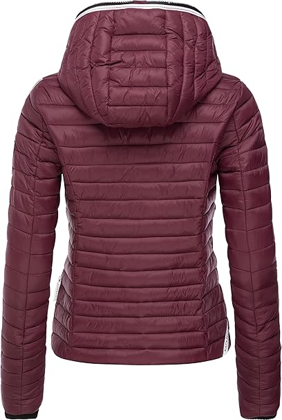 Navahoo Kimuk Princess damen Übergangsjacke mit Kapuze, weinrot