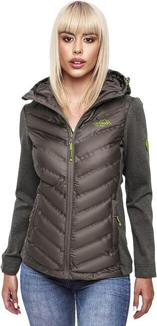 Navahoo NIMM MICH MIT damen-Outdoorjacke, dunkle Schokolade