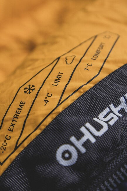 HUSKY Drafy daunen-winterschlafsack -20, blau/orange