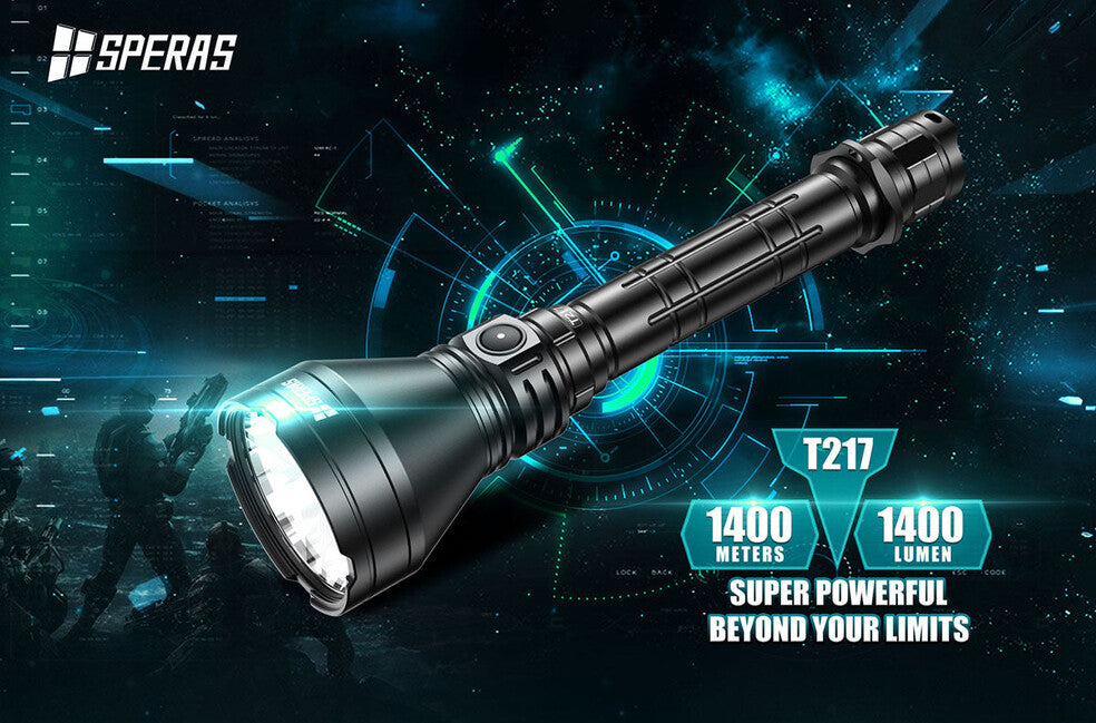 Speras T217 Jagdtaschenlampe 1400LM 1400M