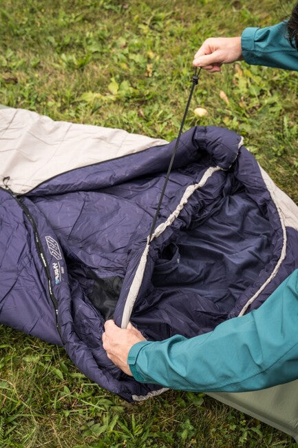 HUSKY Ember Synthetik Drei-Jahreszeiten-Schlafsack -15, blau/grau