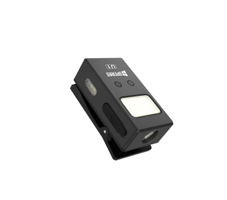 Speras U1 multifunctionale EDC taschenlampe mit clip schwarz