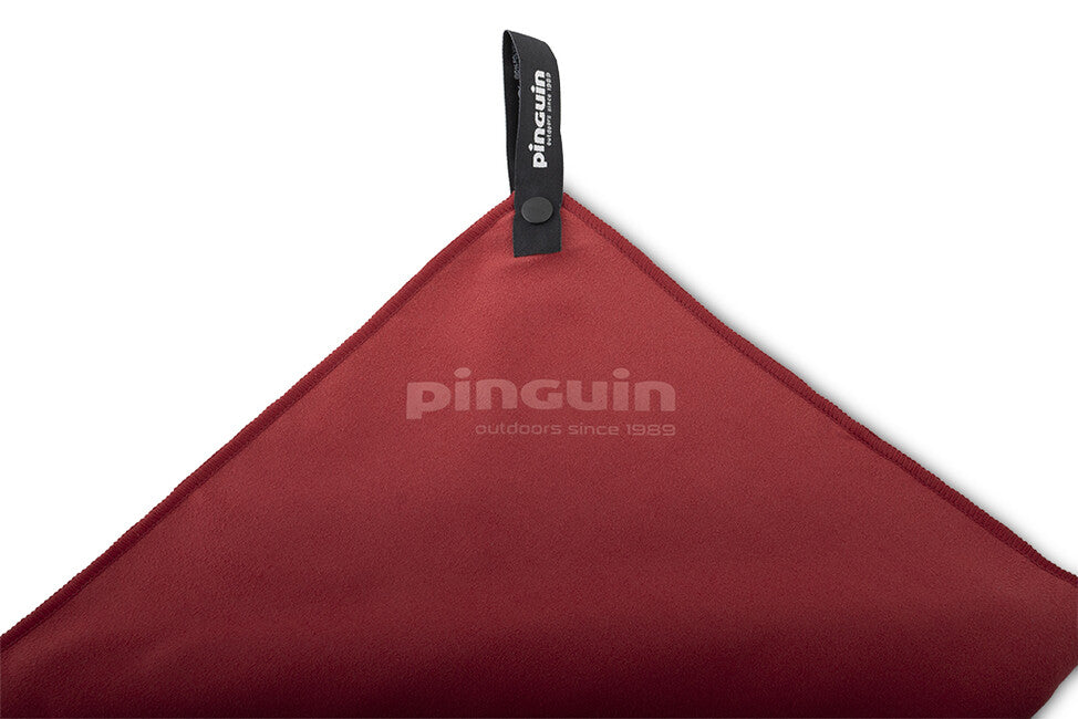 Pinguin Micro Handtuch Logo 75 x 150 cm blau