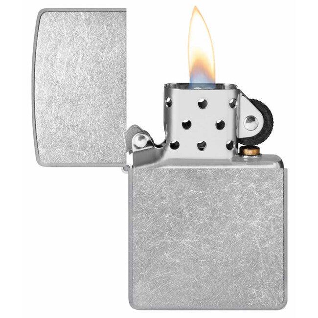 Zippo Street chrome Benzinfeuerzeug