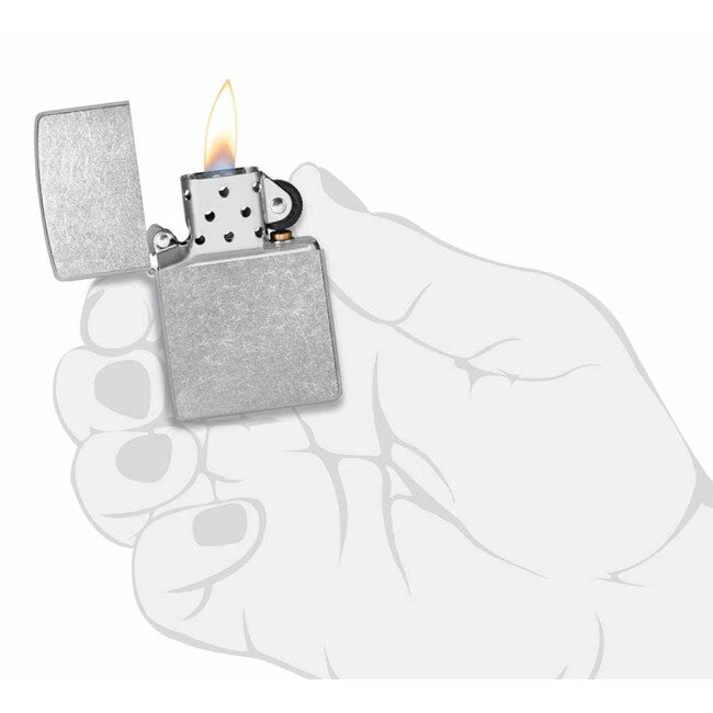 Zippo Street chrome Benzinfeuerzeug