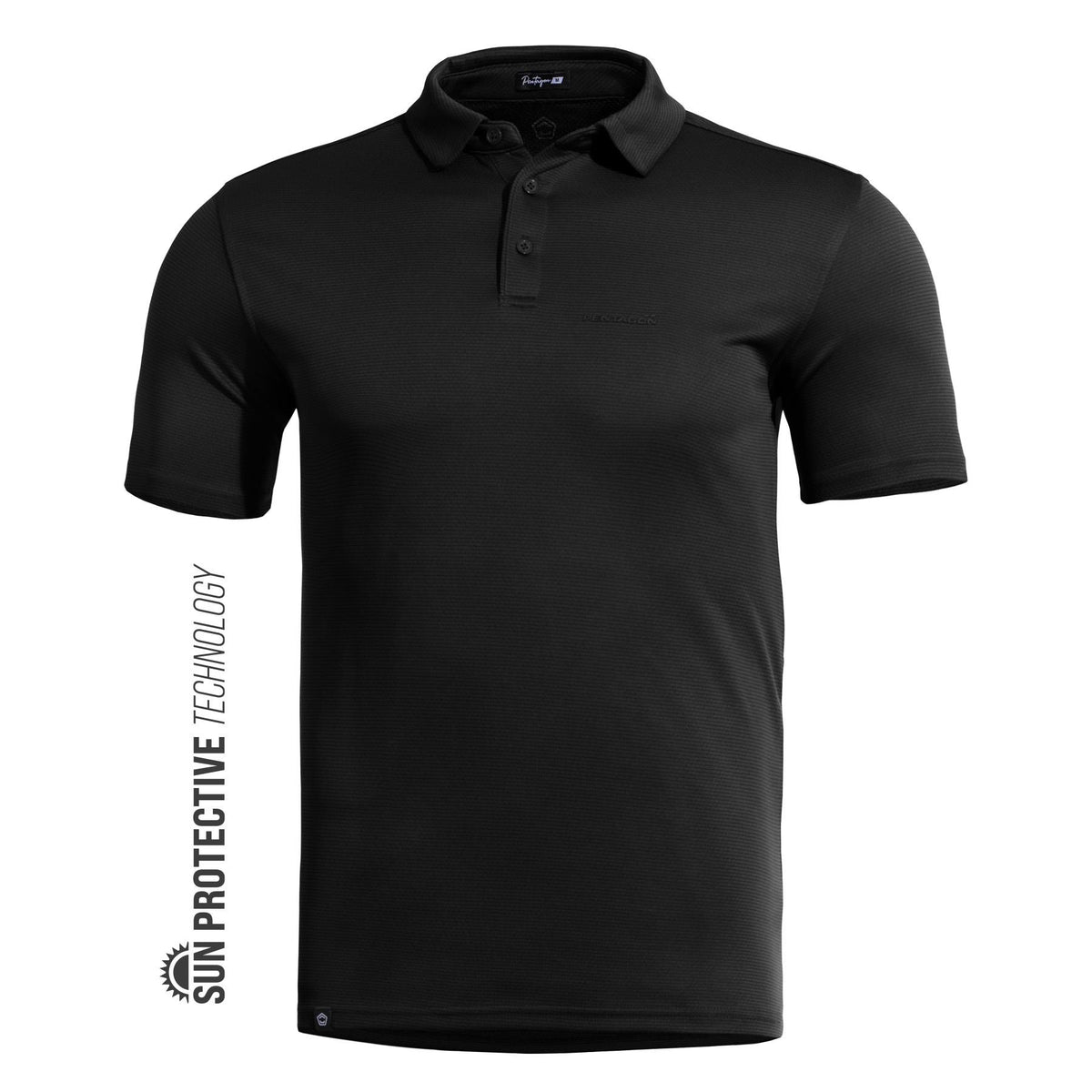 Pentagon Poloshirt Vanquish, schwarz