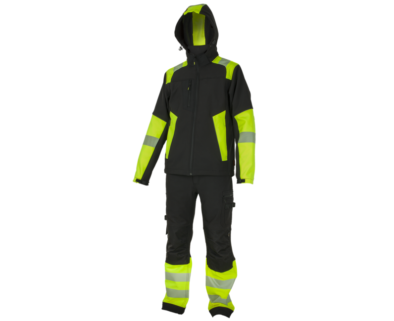 BENNON pracovna Jacke REFLECTOS, schwarz/gelb