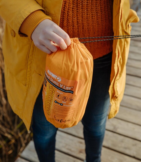 Klymit Izolovana karimatka Static V Lite, mango orange