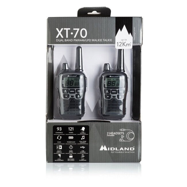 Midland XT70 pmr-sender - 2 Stück