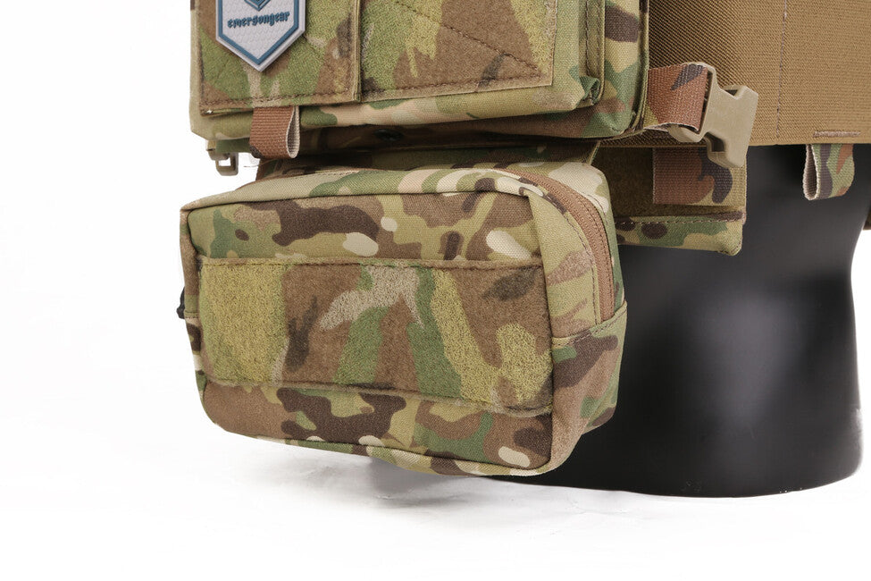 Emersongear multifunktionstasche zur befestigung am drop down plattenträger, schwarz