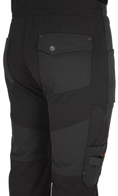 Bennon Erebos Work Bib Overalls, Black