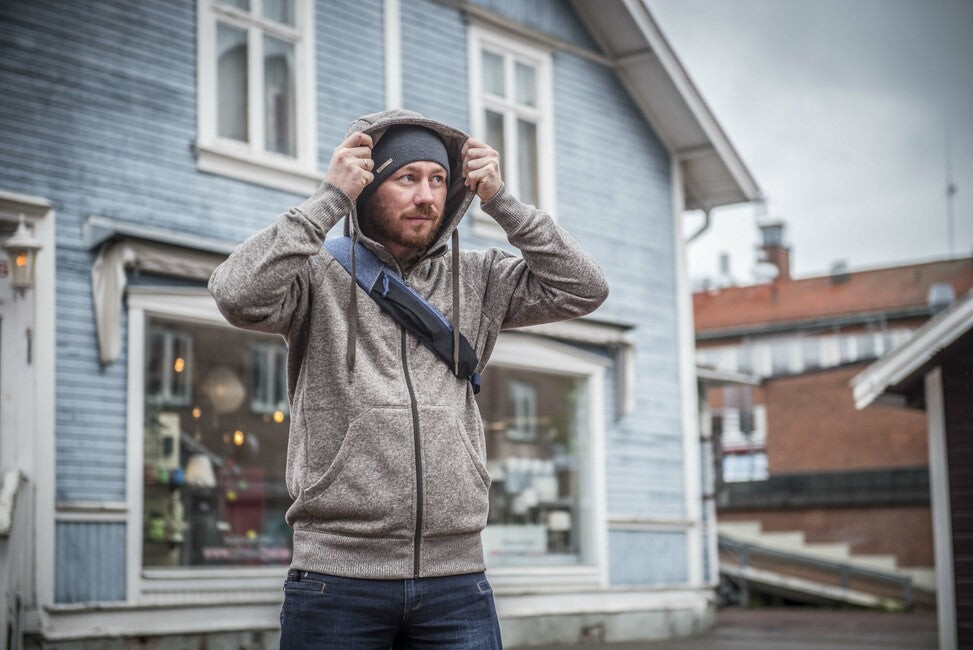 Helikon-Tex Covert taktische Kapuzenjacke (FullZip) - Melange Rot