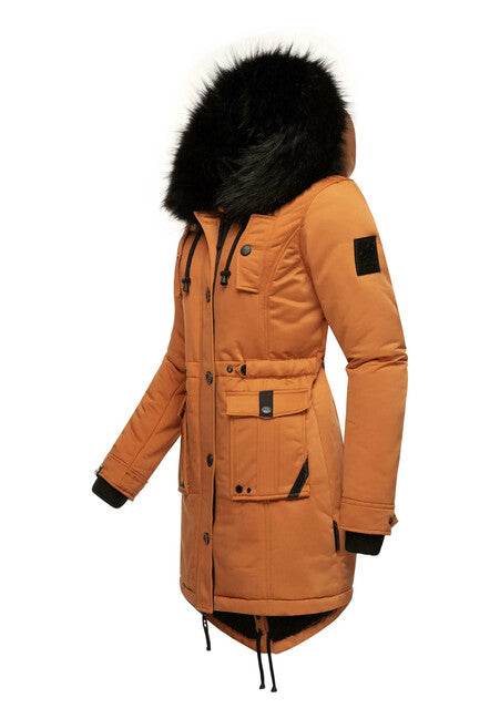 Navahoo LULUNA PRINCESS damen Winterjacke mit Kapuze, rusty cinnamon